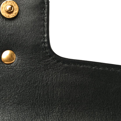 Gucci Calfskin Matelasse Super Mini GG Marmont Shoulder Bag Black 15 of 16
