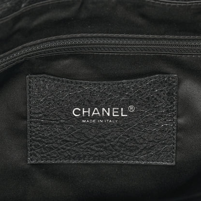 Chanel Glazed Calfskin Large On The Road Tote Black 6 of 10