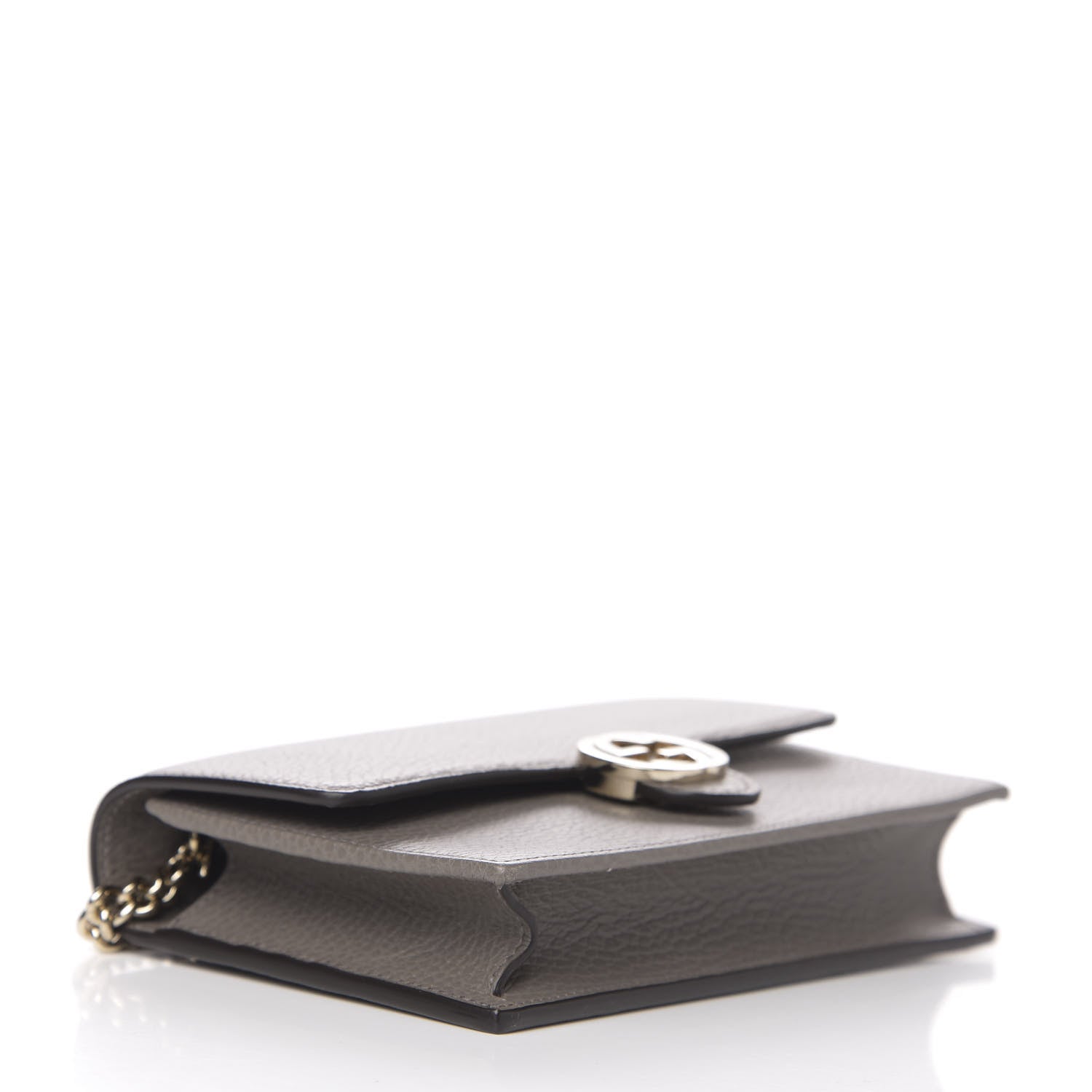 Gucci Dollar Calfskin Interlocking G Chain Wallet Loess 4 of 12