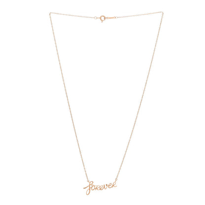 Tiffany 18K Rose Gold Paloma's Graffiti Forever Pendant Necklace 3 of 6