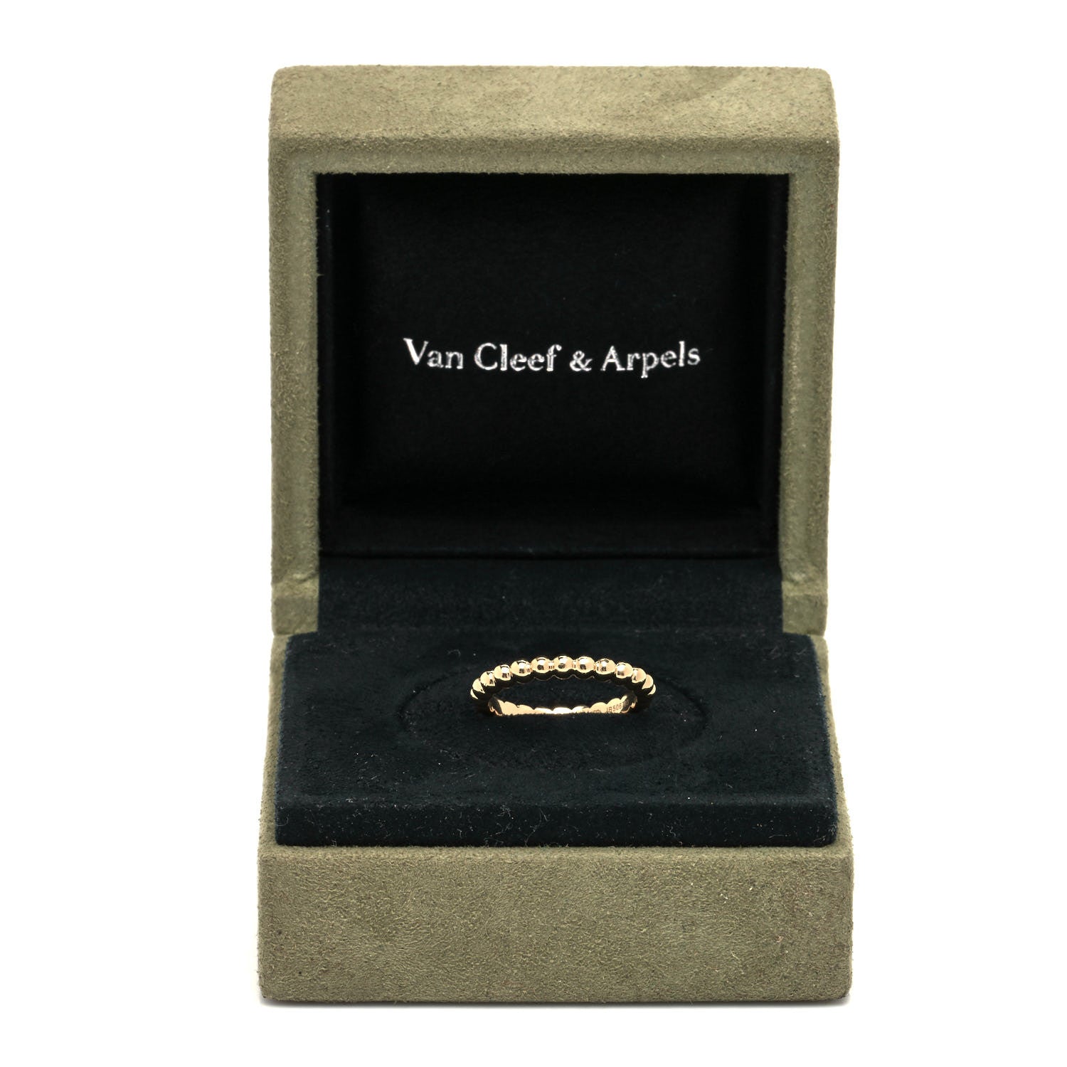 Van Cleef & Arpels 18K Yellow Gold Medium Perlee Ring 52 6 5 of 5