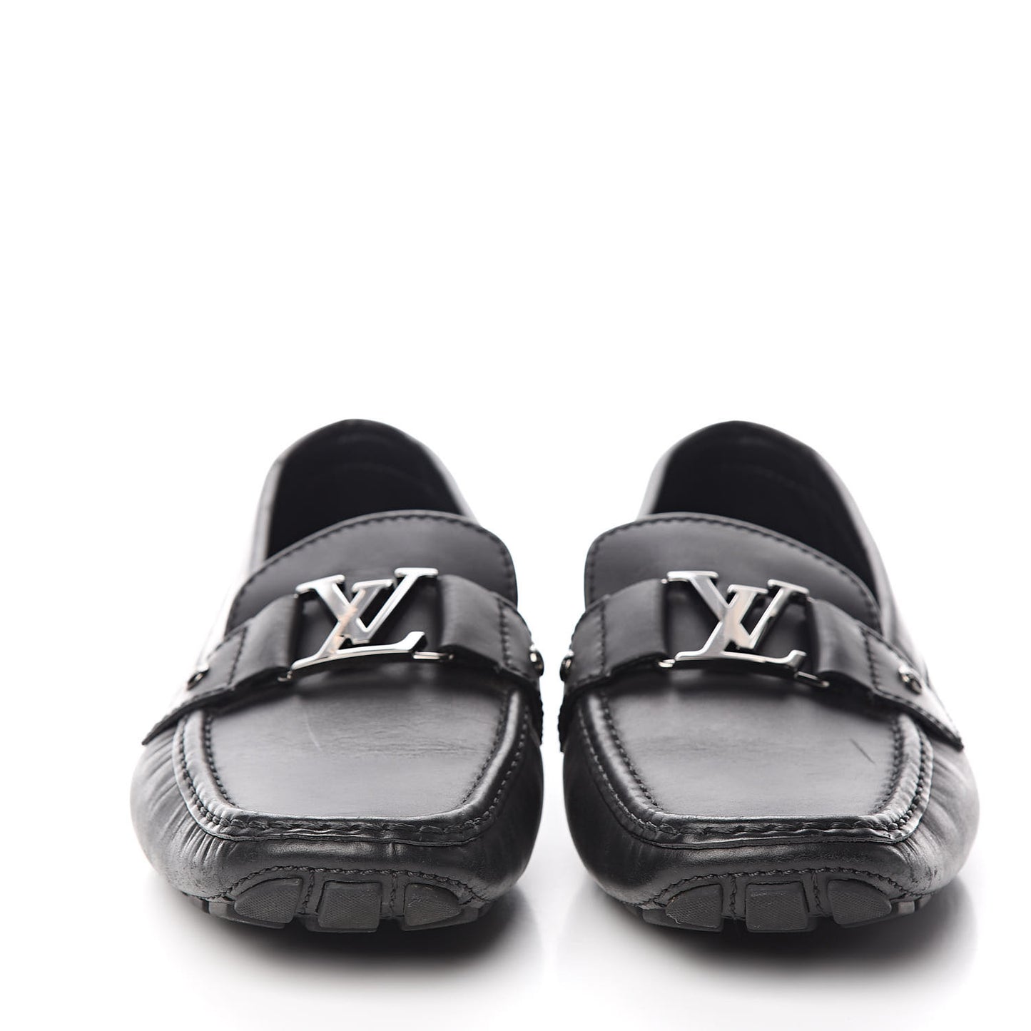 Calfskin Mens Monte Carlo Loafers 9.5 Black