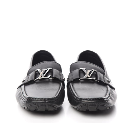 Louis Vuitton Calfskin Mens Monte Carlo Loafers 9.5 Black 2 of 8