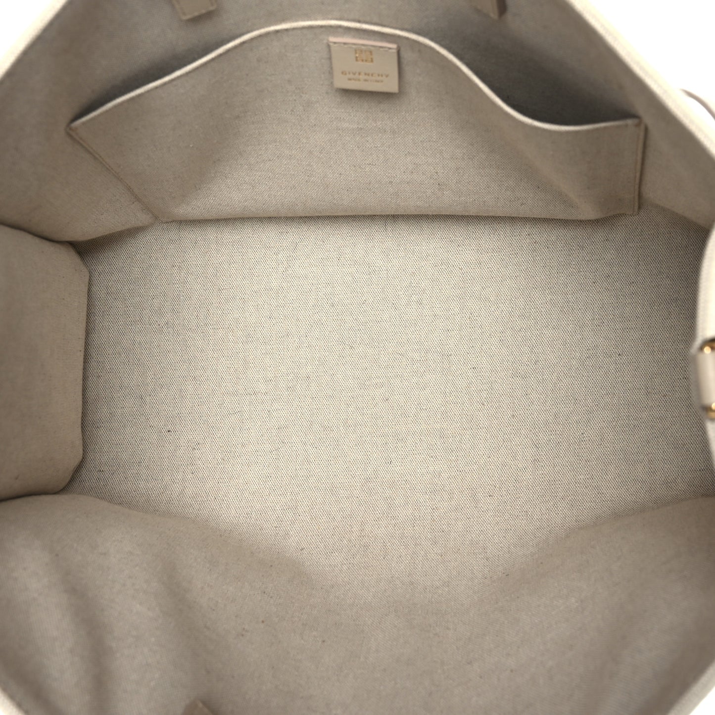 Canvas Jacquard 4G Medium Chain Tote Stone Grey