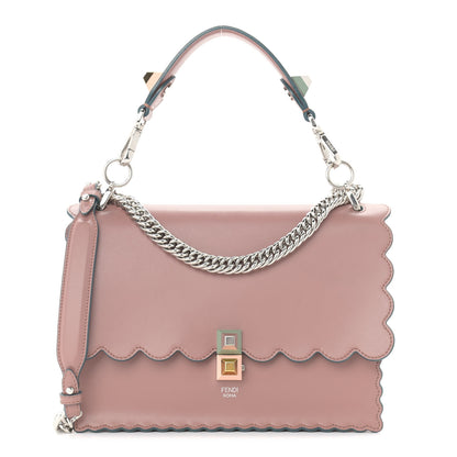 Fendi Vitello Liberty Scalloped Studded Kan I Shoulder Bag English Rose 1 of 9