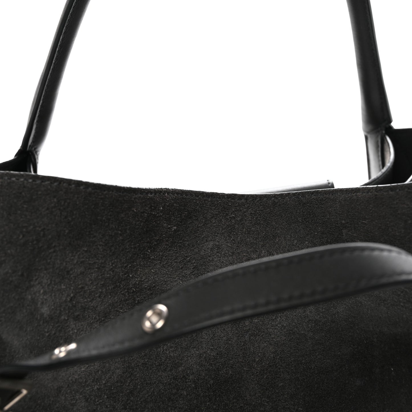 Suede Calfskin Medium Big Bag Grey