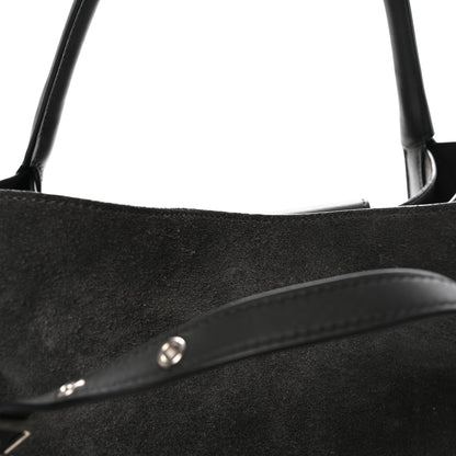 Celine Suede Calfskin Medium Big Bag Grey 7 of 9