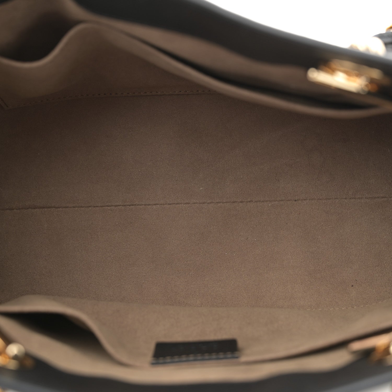 Gucci GG Supreme Monogram Small Padlock Tote Black 5 of 11