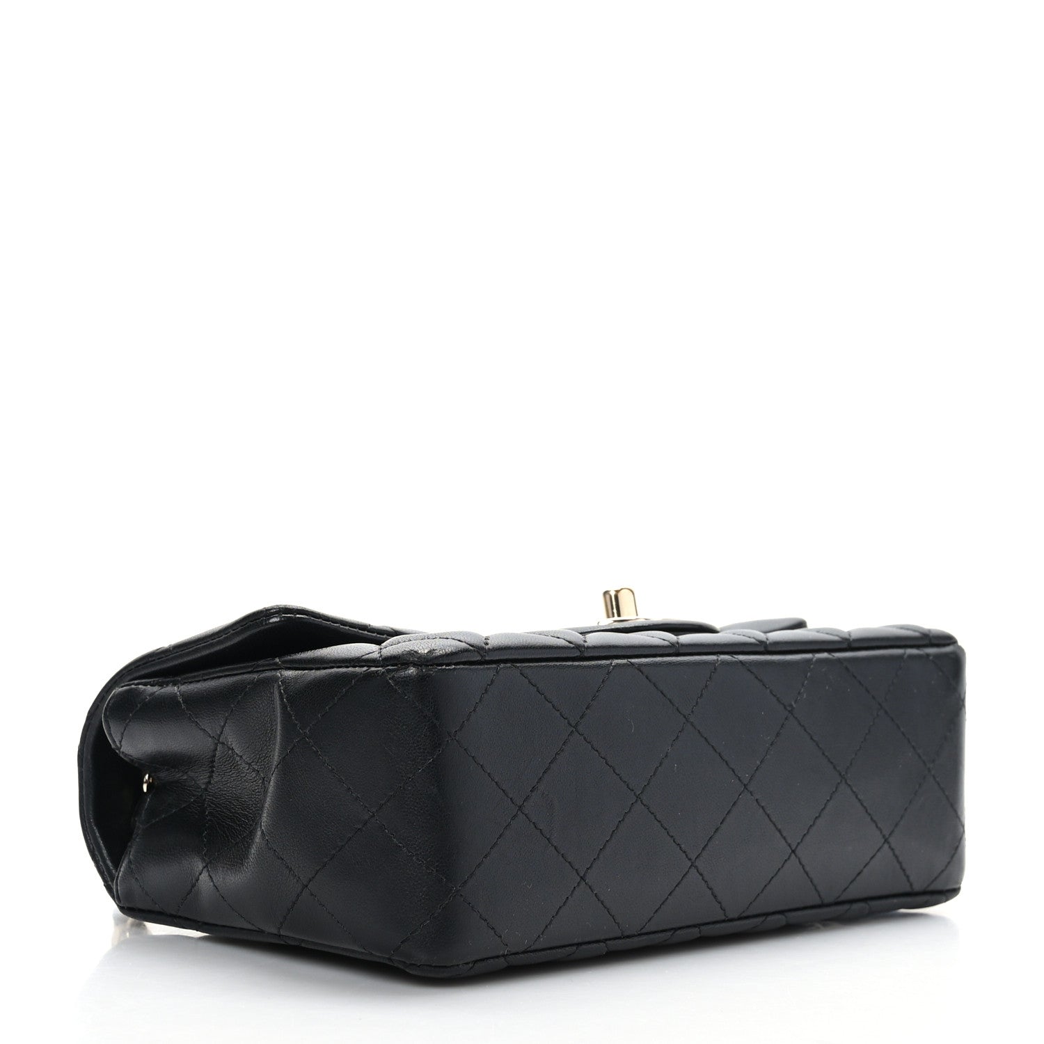 Chanel Lambskin Quilted Mini Rectangular Flap Black 4 of 9