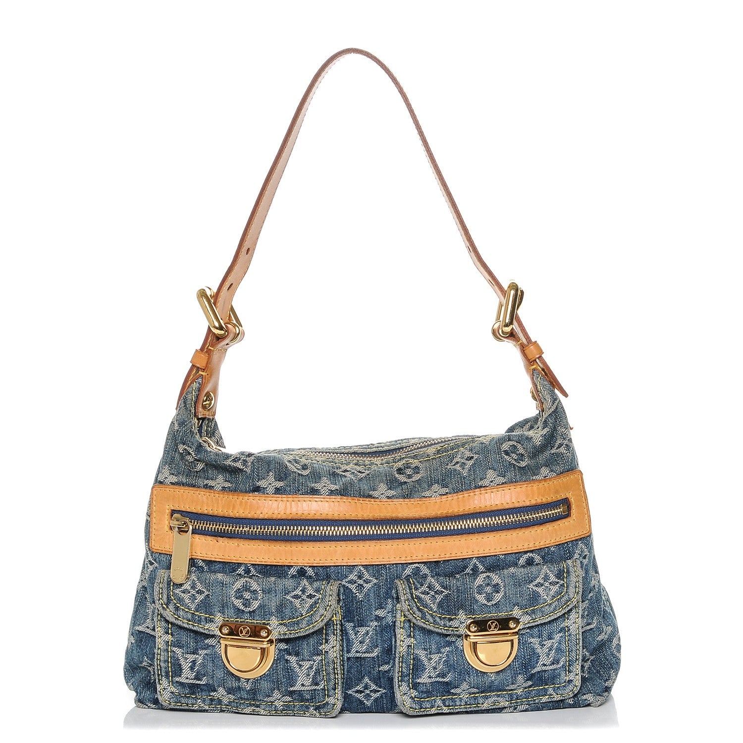 Louis Vuitton Monogram Denim Baggy PM Blue 1 of 6