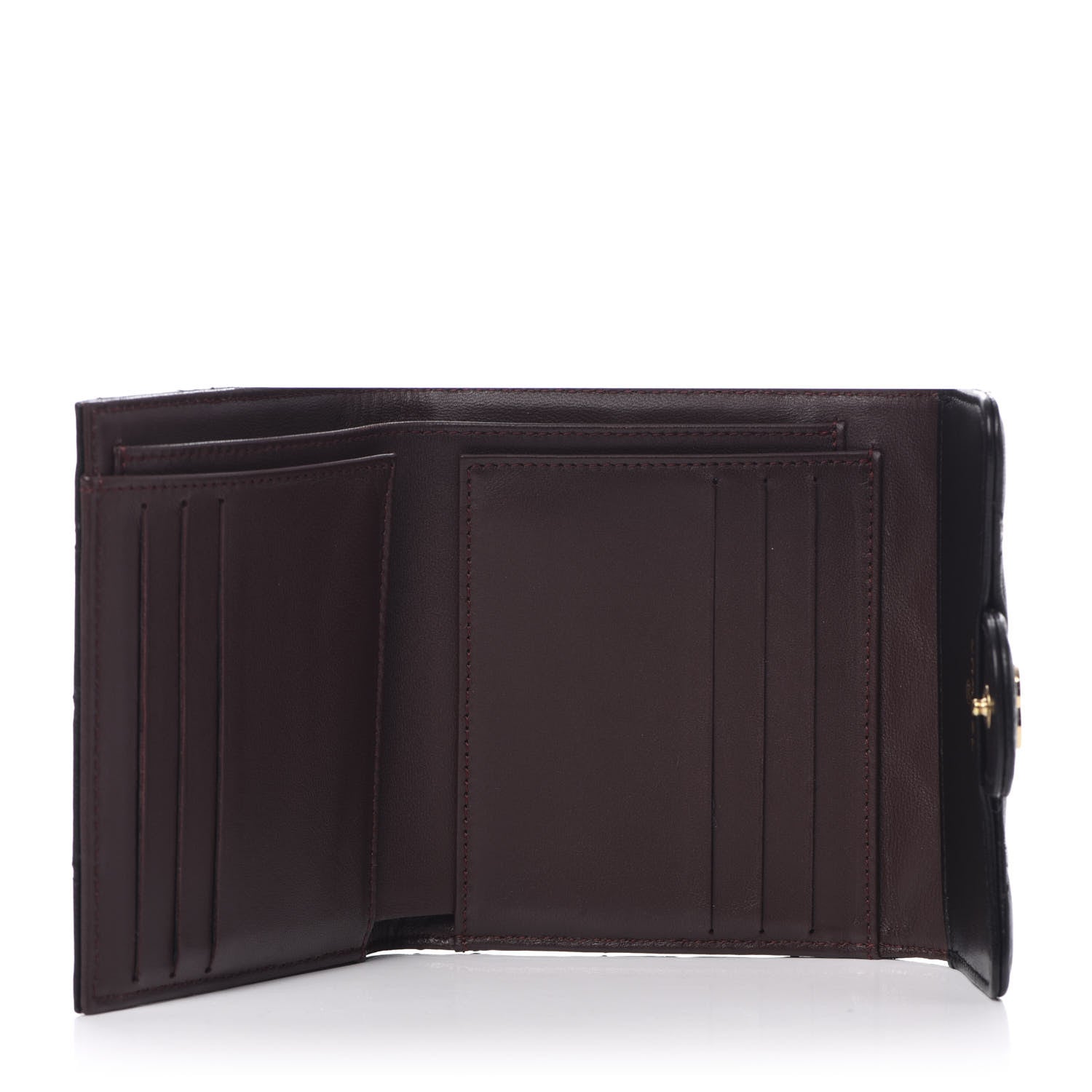 Chanel Lambskin Quilted Compact Flap Wallet Black 5 of 9