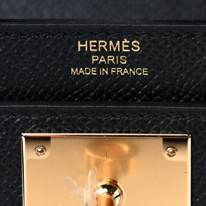 Hermes Epsom Kelly Depeches 25 Pouch Black 5 of 8