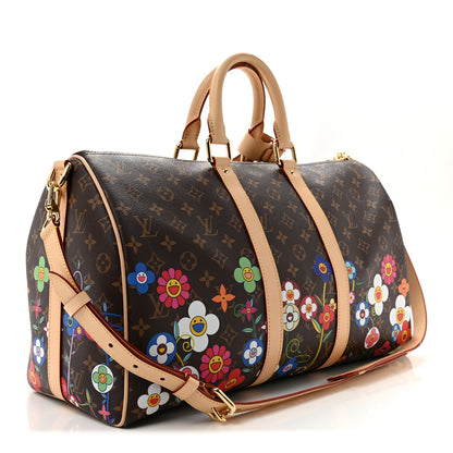 Louis Vuitton LV X TM Monogram Flowers Keepall Bandouliere 45 2 of 10