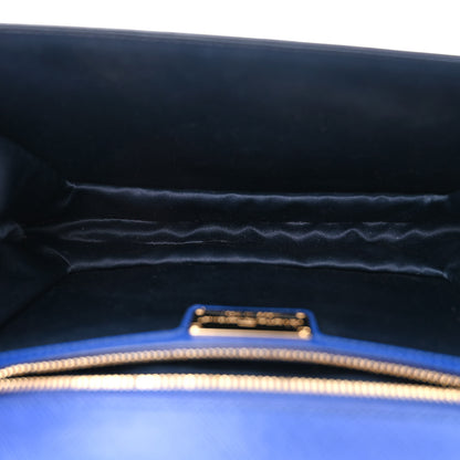 Salvatore Ferragamo Printed Calfskin Ginny Shoulder Bag Ocean 5 of 10