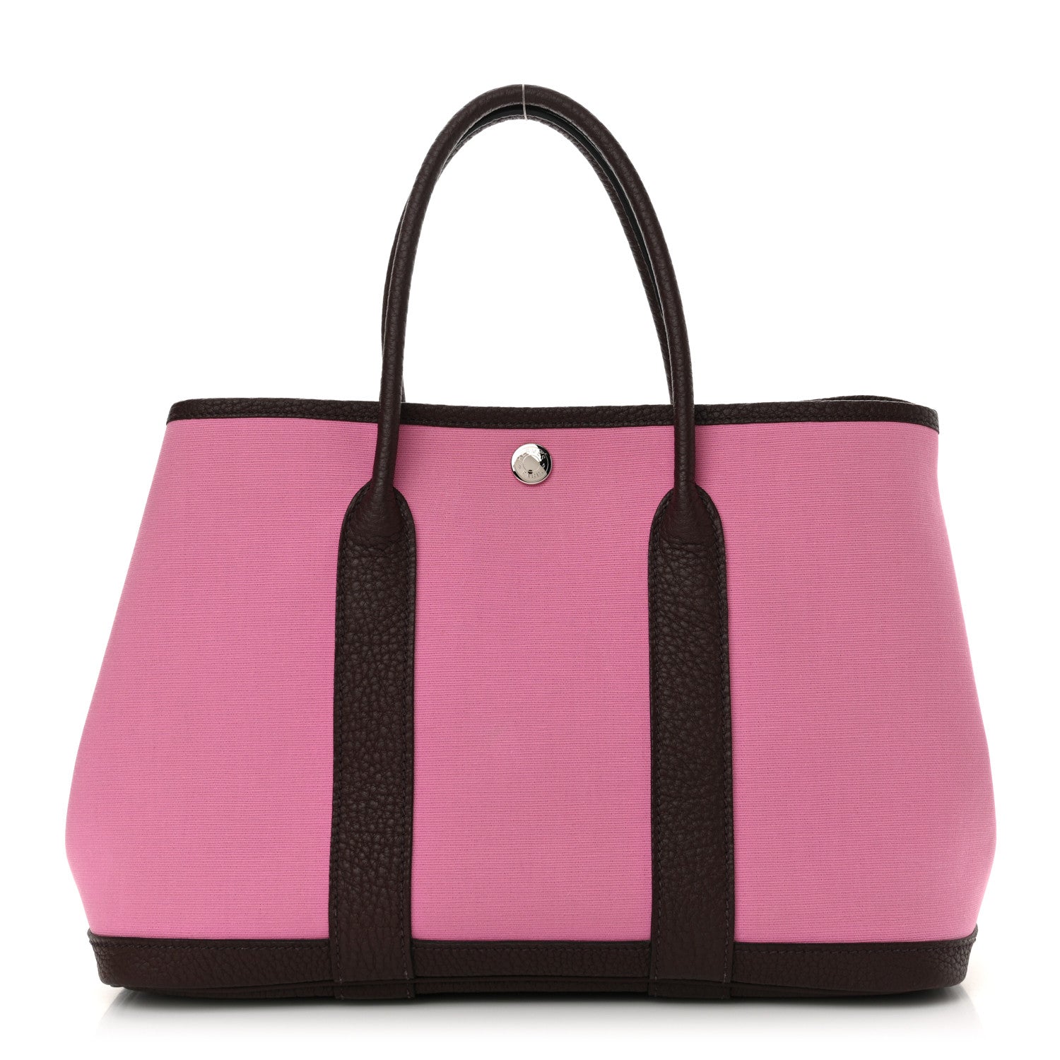 Hermes Toile Militaire Vache Country Garden Party 30 TPM Bubblegum Rouge Sellier 1 of 10