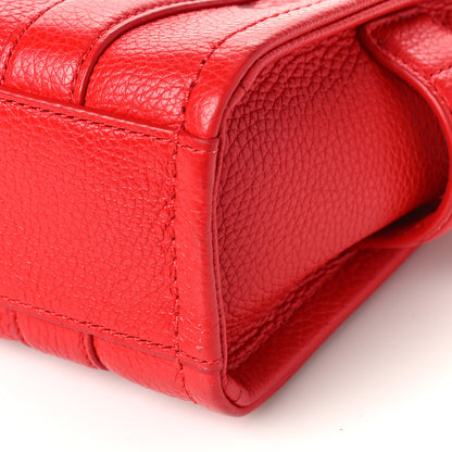 Marc Jacobs Grained Calfskin Micro The Tote Bag True Red 9 of 10