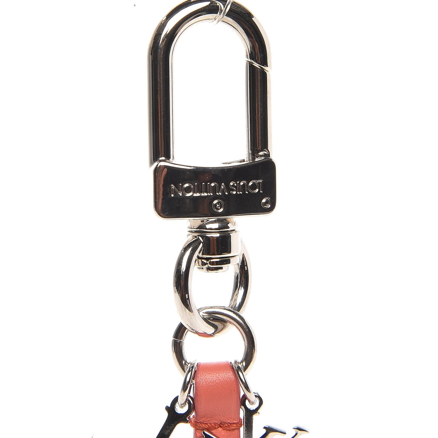 Louis Vuitton Calfskin Jeff Koons Masters LV Rabbit Bag Charm Key Ring Orange 4 of 5
