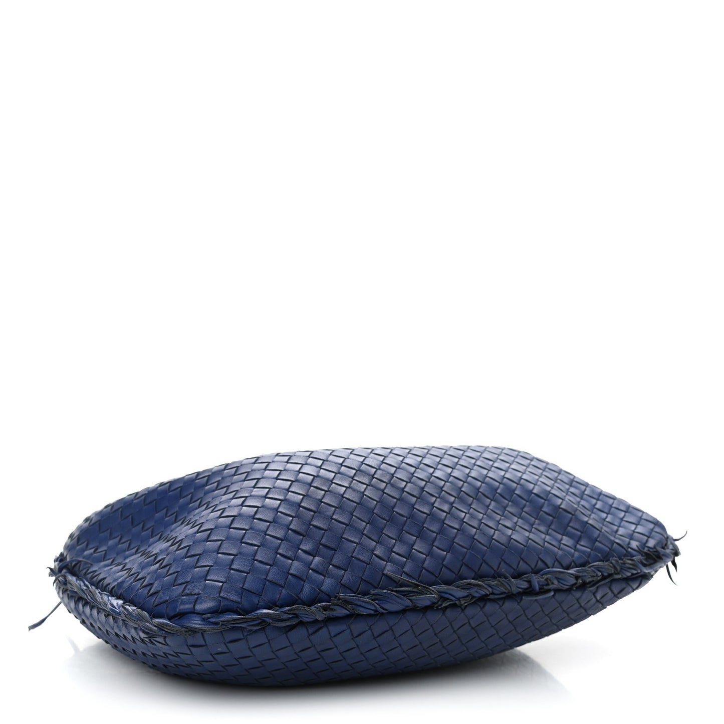 Nappa Intrecciato Fuzzy Medium Veneta Hobo Sapphire