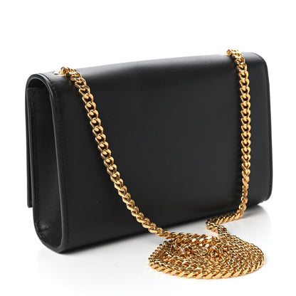 Saint Laurent Calfskin Small Classic Monogram Kate Tassel Satchel Black 3 of 9