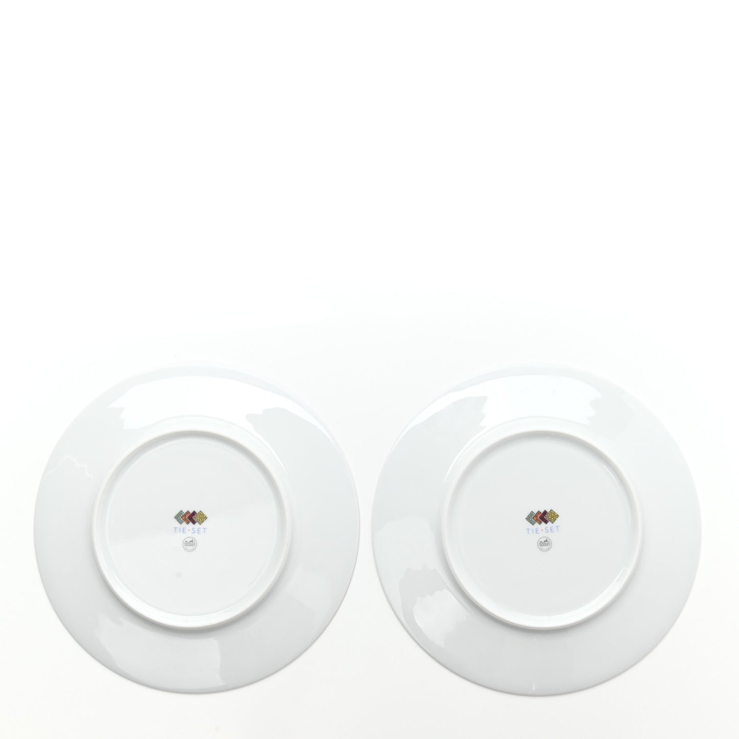 Porcelain Tie Set Dessert Plate Set of 2