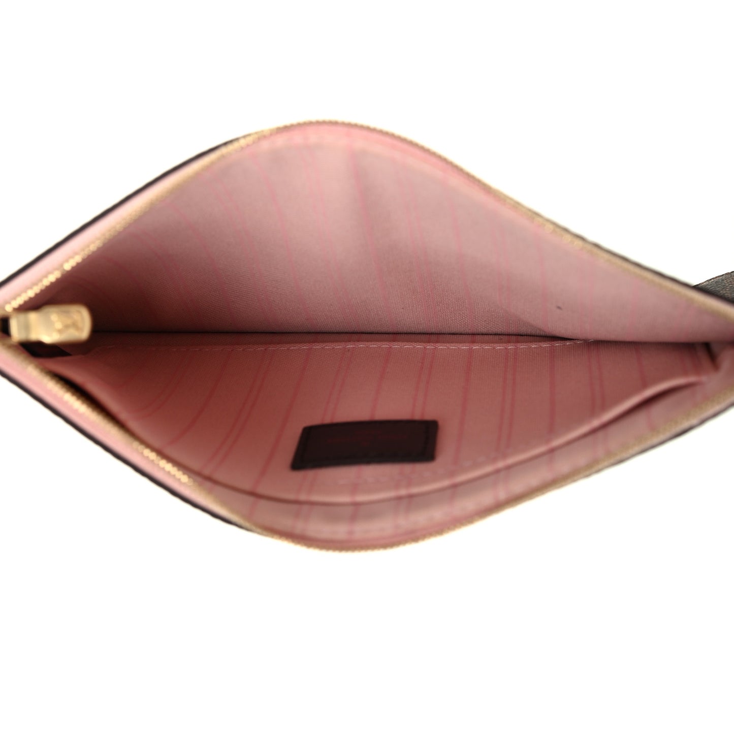 Damier Ebene Neverfull MM GM Pochette Rose Ballerine