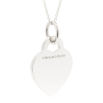 Tiffany Sterling Silver Medium Return to Tiffany Heart Pendant Necklace 3 of 4