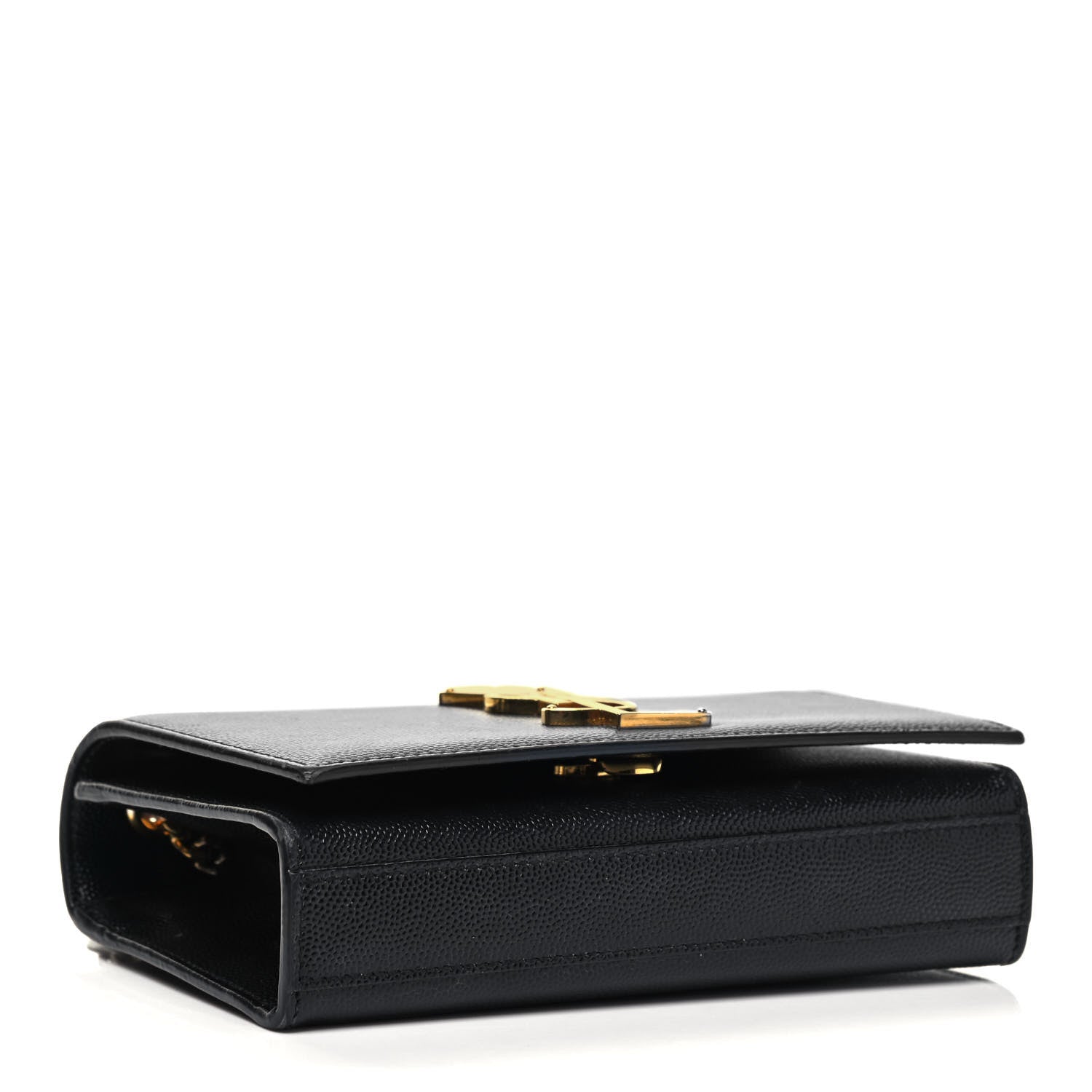 Saint Laurent Grain De Poudre Small Monogram Kate Satchel Black 4 of 9