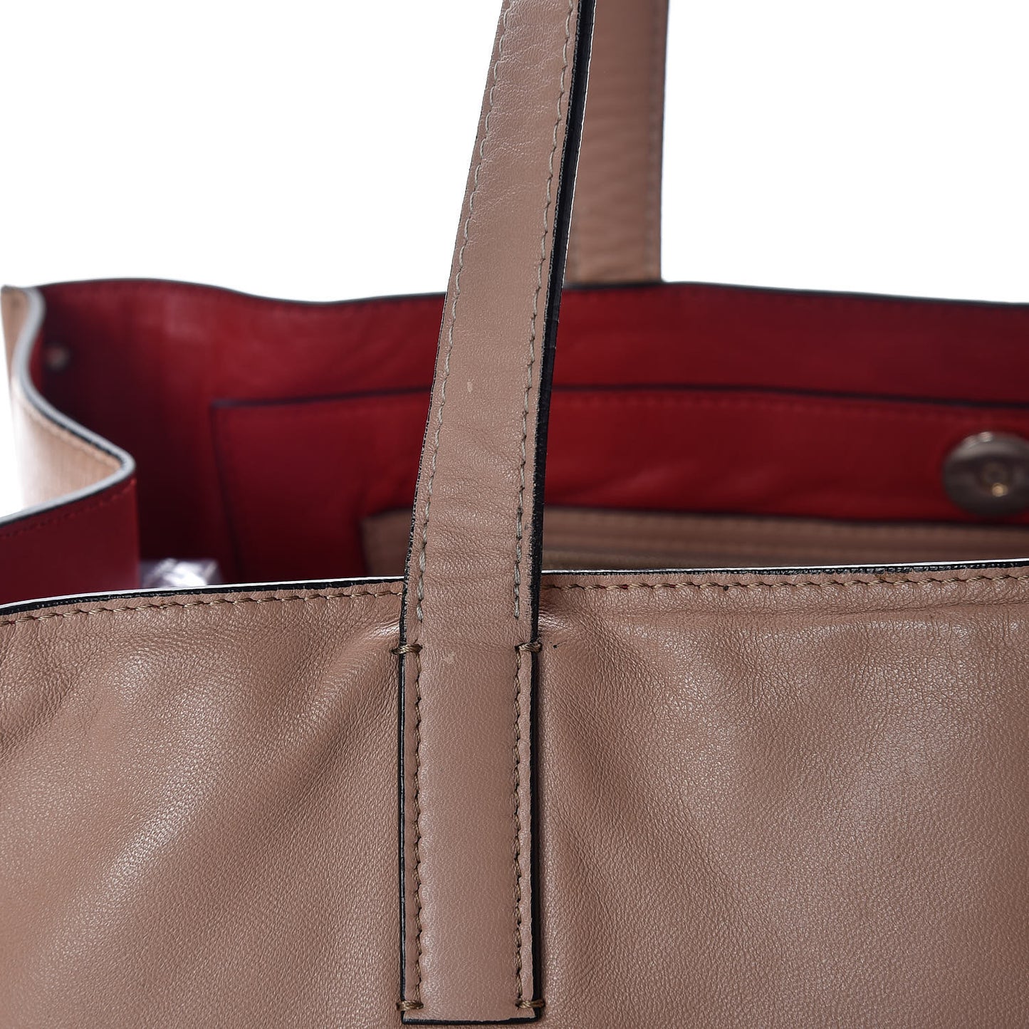 Nappa Medium Rockstud Soft Tote Soft Noisette