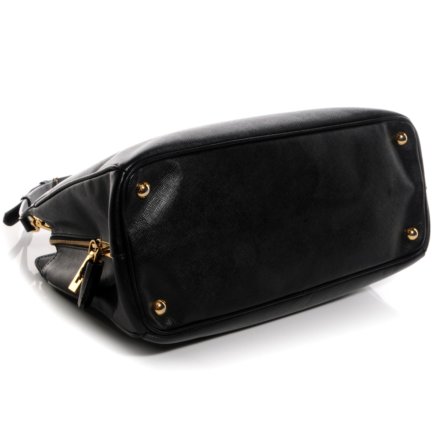 Saffiano Lux Zip Tote Nero Black