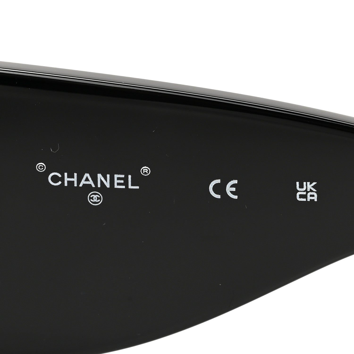 Chanel Acetate CC Logo Square Sunglasses 71628 Black Multicolor 6 of 8