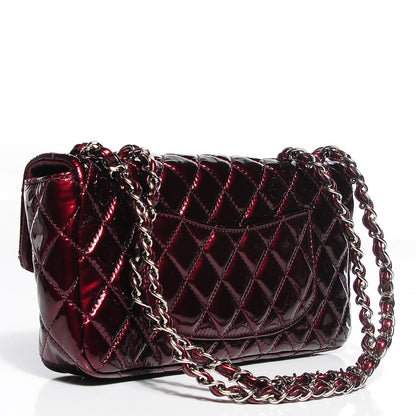 Chanel Patent Quilted East West Flap Bordeaux 3 of 8