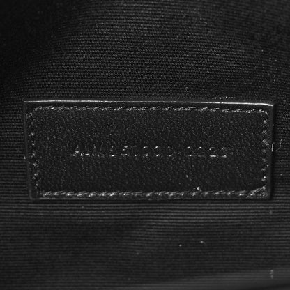 Saint Laurent Grain De Poudre Textured Mixed Matelasse Triquilt Monogram Clutch Vert Fonce 7 of 10