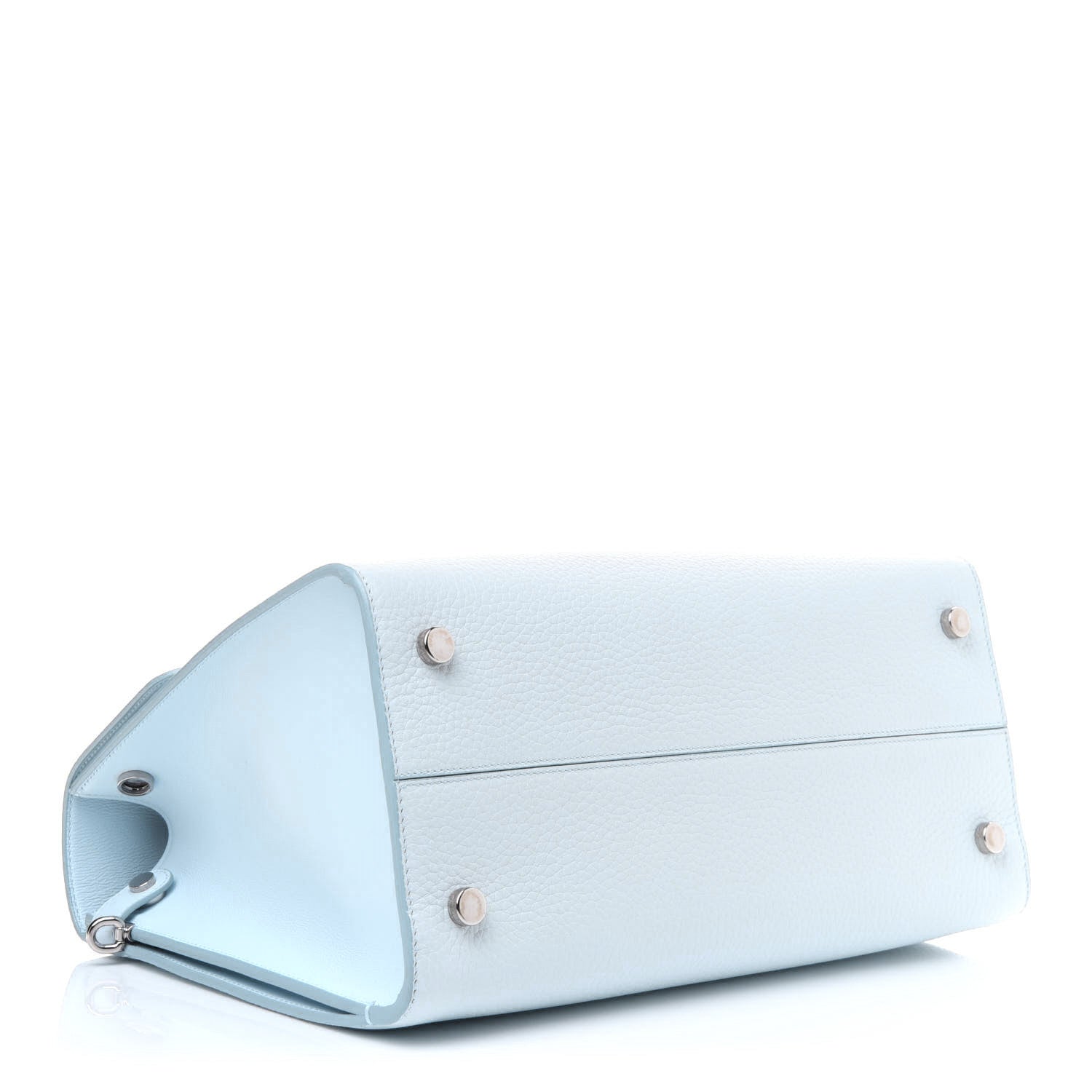 Christian Dior Grained Calfskin Medium Diorever Flap Light Blue 4 of 16