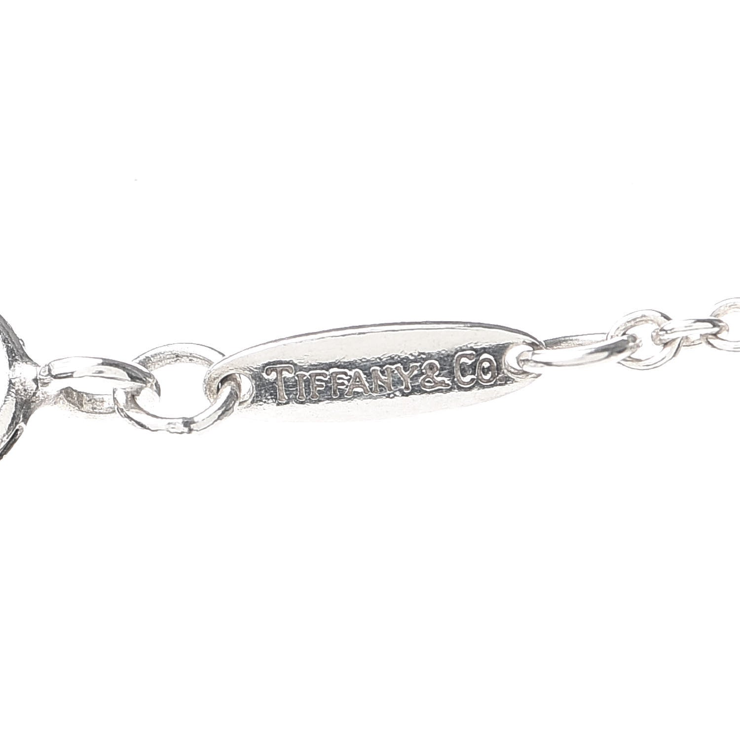 Tiffany Sterling Silver 22mm Elsa Peretti Open Heart Pendant Necklace 5 of 6