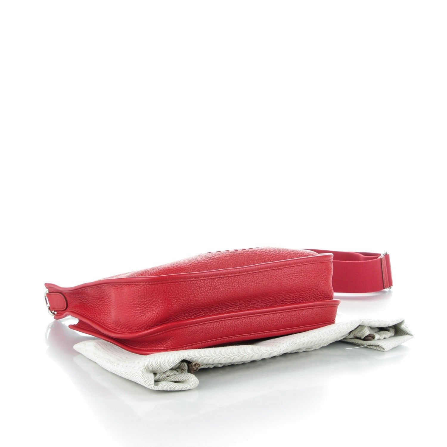 Hermes Taurillon Clemence Evelyne III PM Rouge Garance 4 of 7