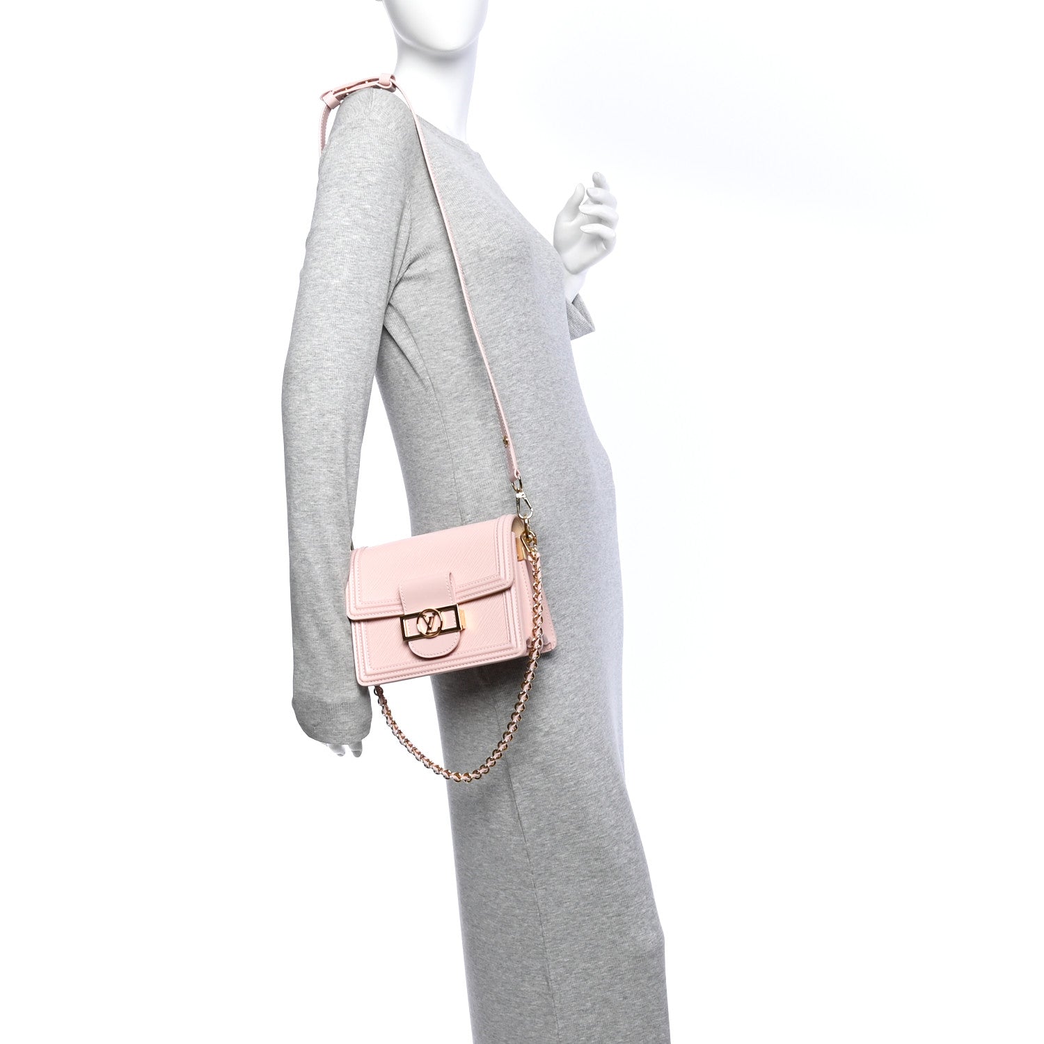 Louis Vuitton Epi Mini Dauphine Rose 2 of 11