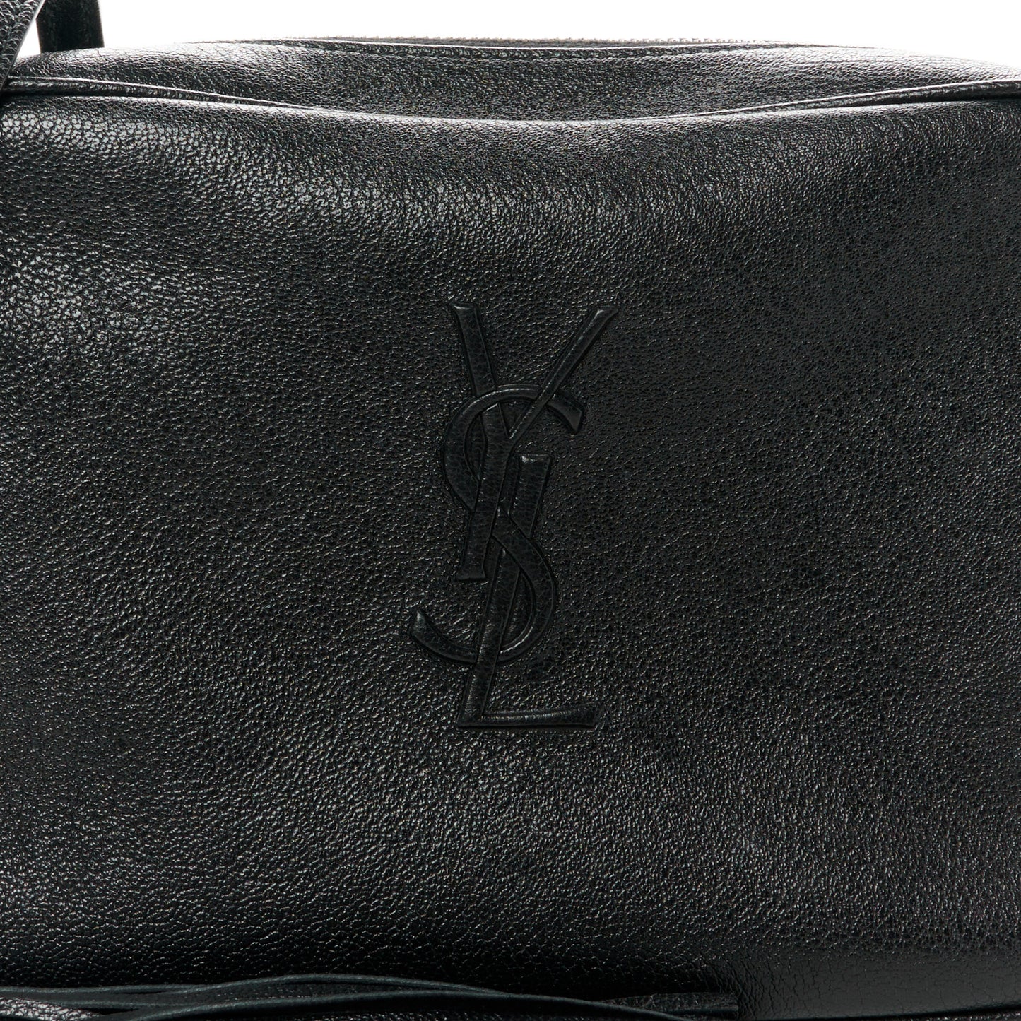 Lambskin Monogram Small Lou Camera Bag Black