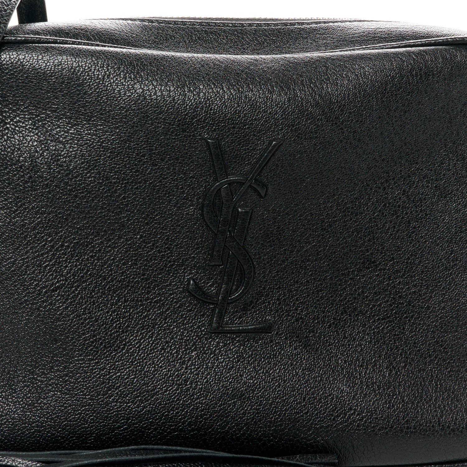 Saint Laurent Lambskin Monogram Small Lou Camera Bag Black 8 of 12