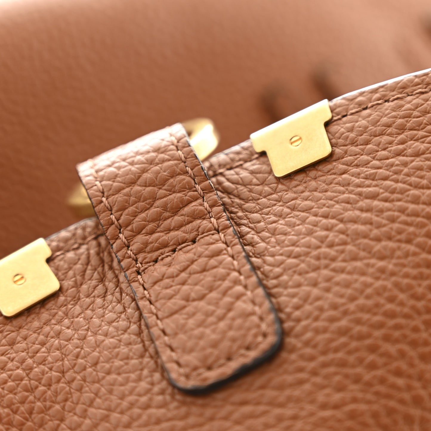 Calfskin Medium Marcie Round Crossbody Bag Tan