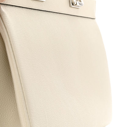 Gucci Grainy Calfskin Small Zumi Top Handle Bag Mystic White 14 of 14