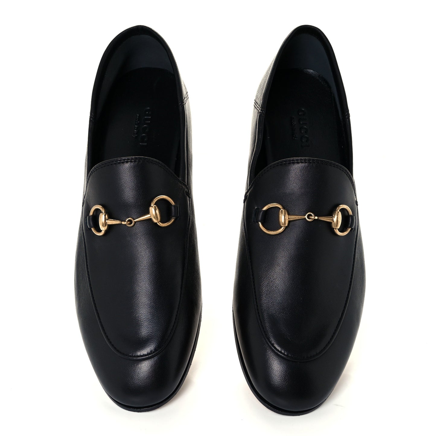 Lambskin Womens Brixton Horsebit Loafers 37 Black