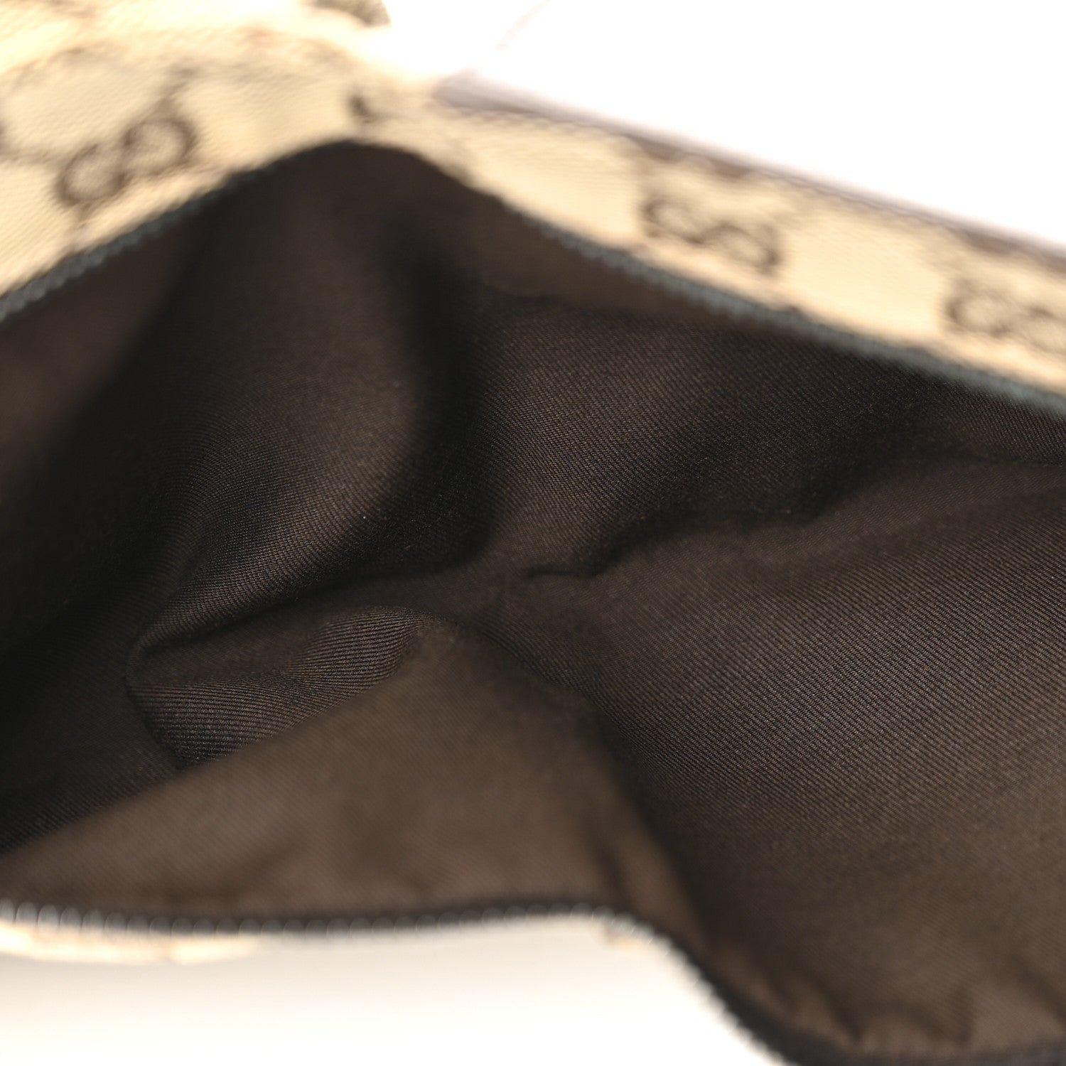 Gucci GG Monogram Web Double Pocket Belt Bag Dark Brown 6 of 9