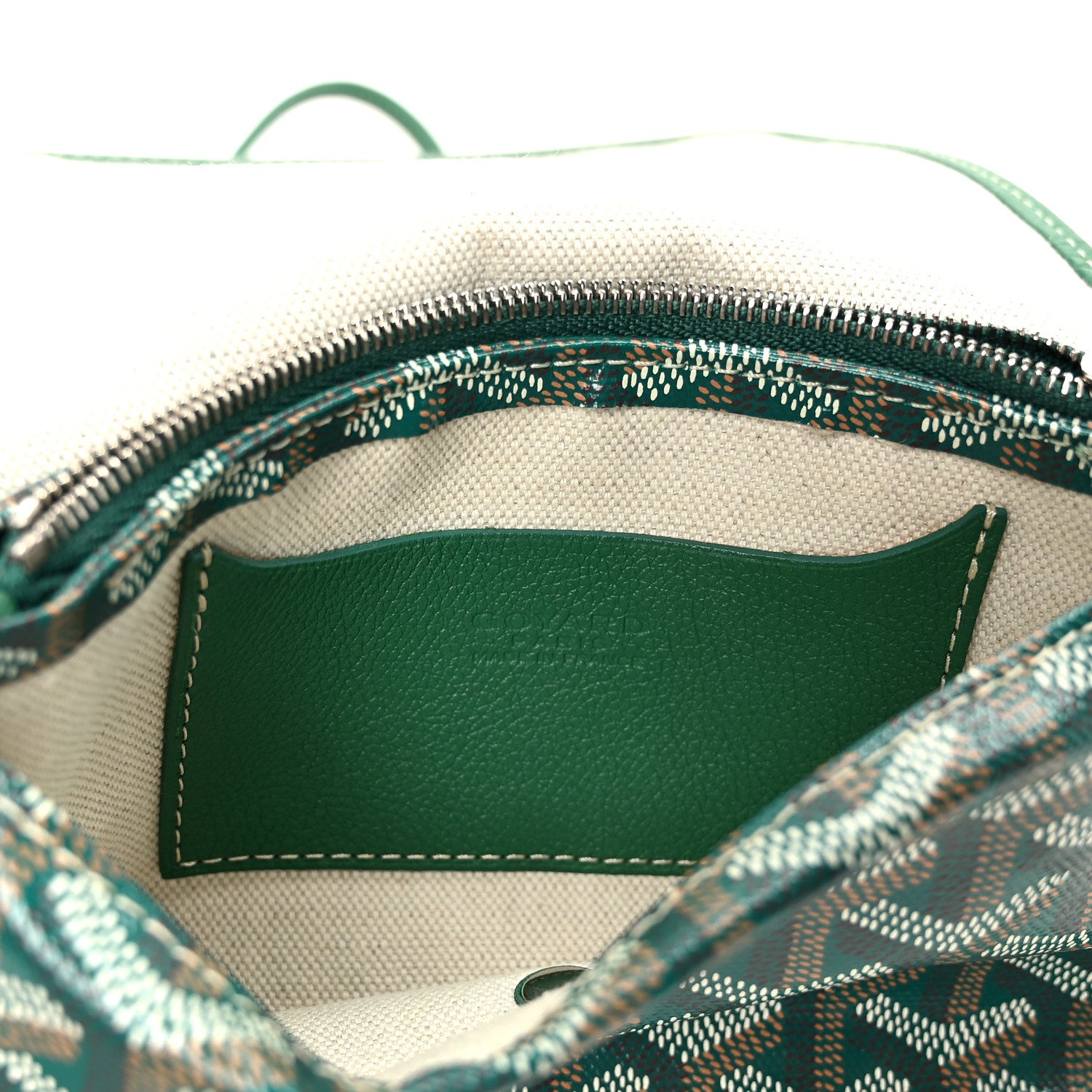 Goyard Goyardine Plumet Wallet Clutch Green 8 of 11