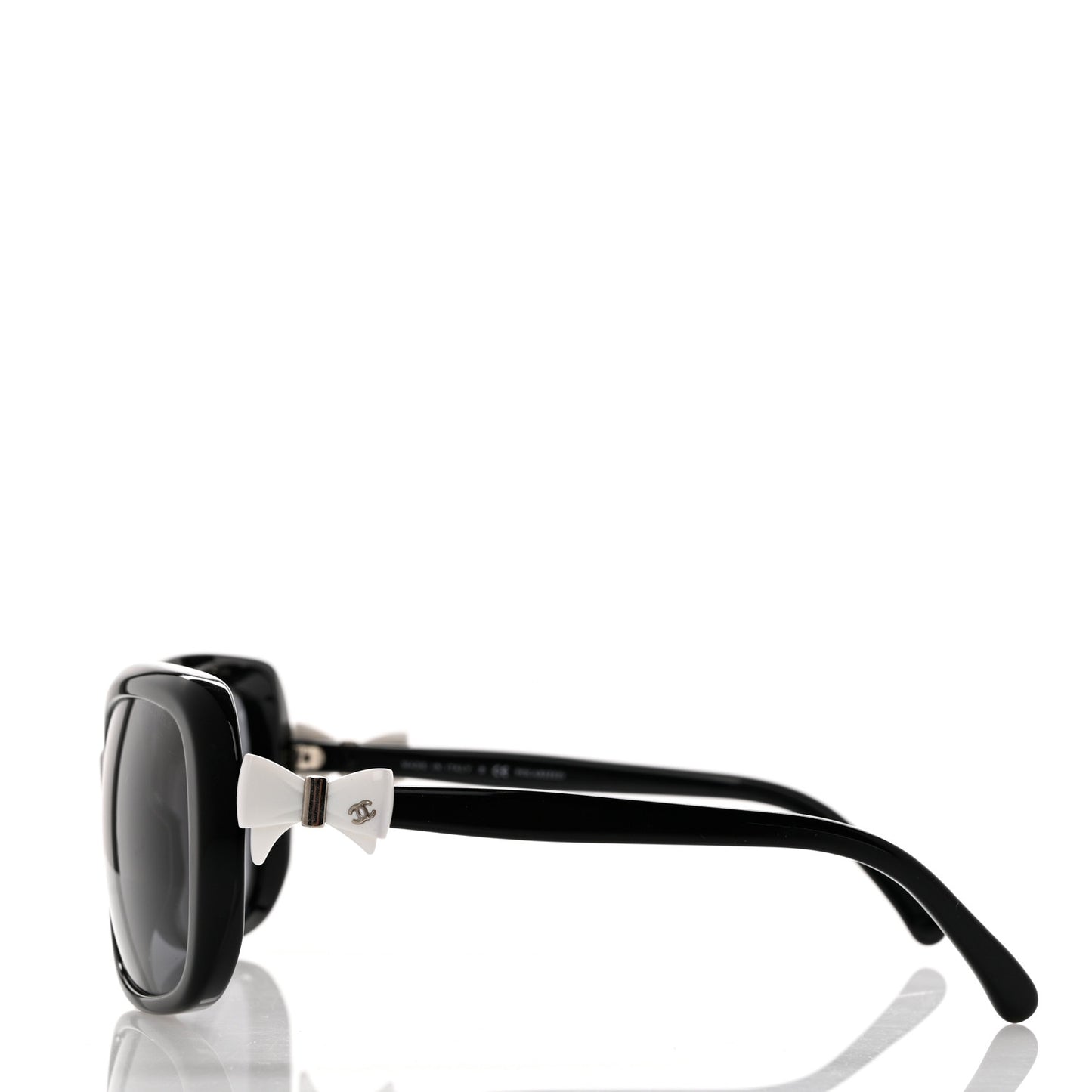 Acetate CC Bow Sunglasses 5171 Black White