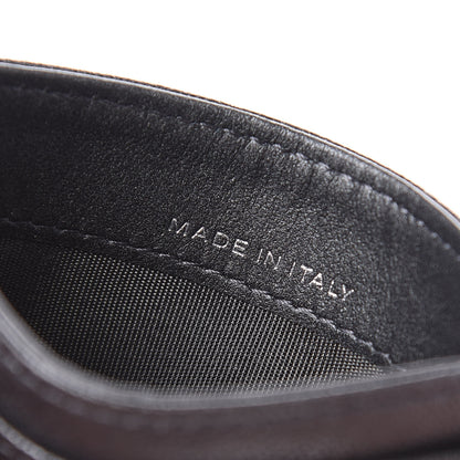 Chanel Goatskin Camellia Embossed Card Holder Grey 7 of 9