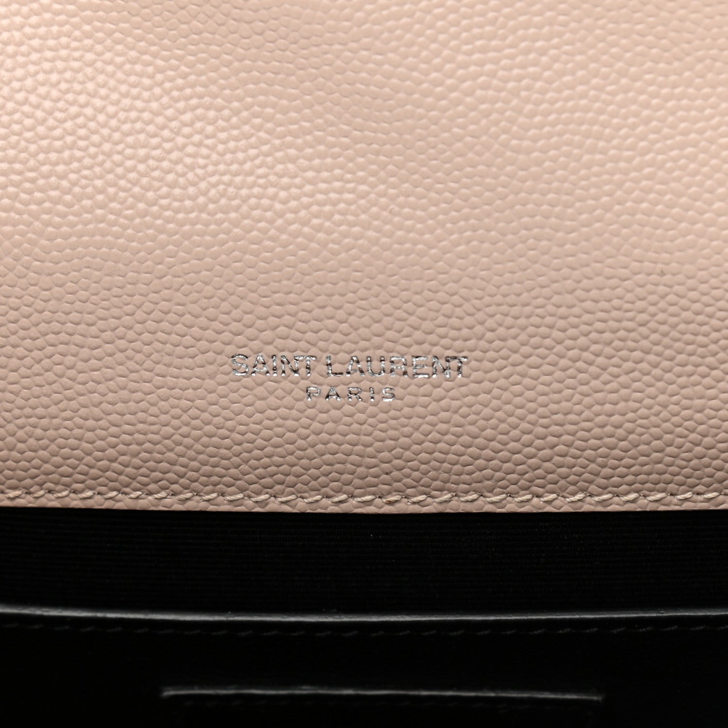 Saint Laurent Grain De Poudre Textured Mixed Matelasse Medium Triquilt Monogram Satchel Marble Pink 6 of 15