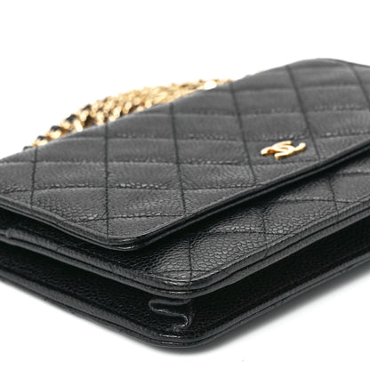Chanel Caviar Quilted Wallet on Chain WOC Black 11 of 12