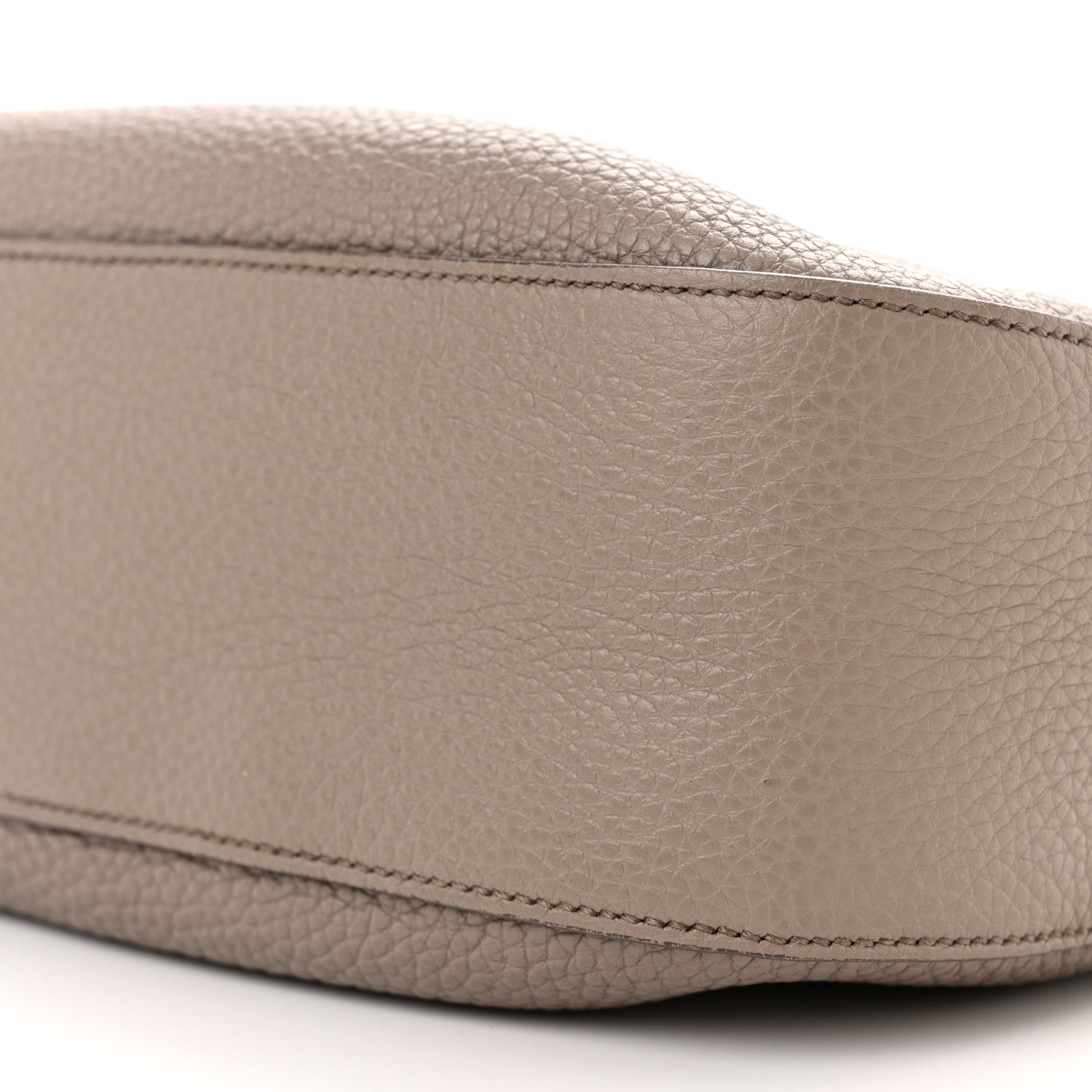 Prada Vitello Daino Soft Large Zippered Messenger Hobo Argilla 9 of 12