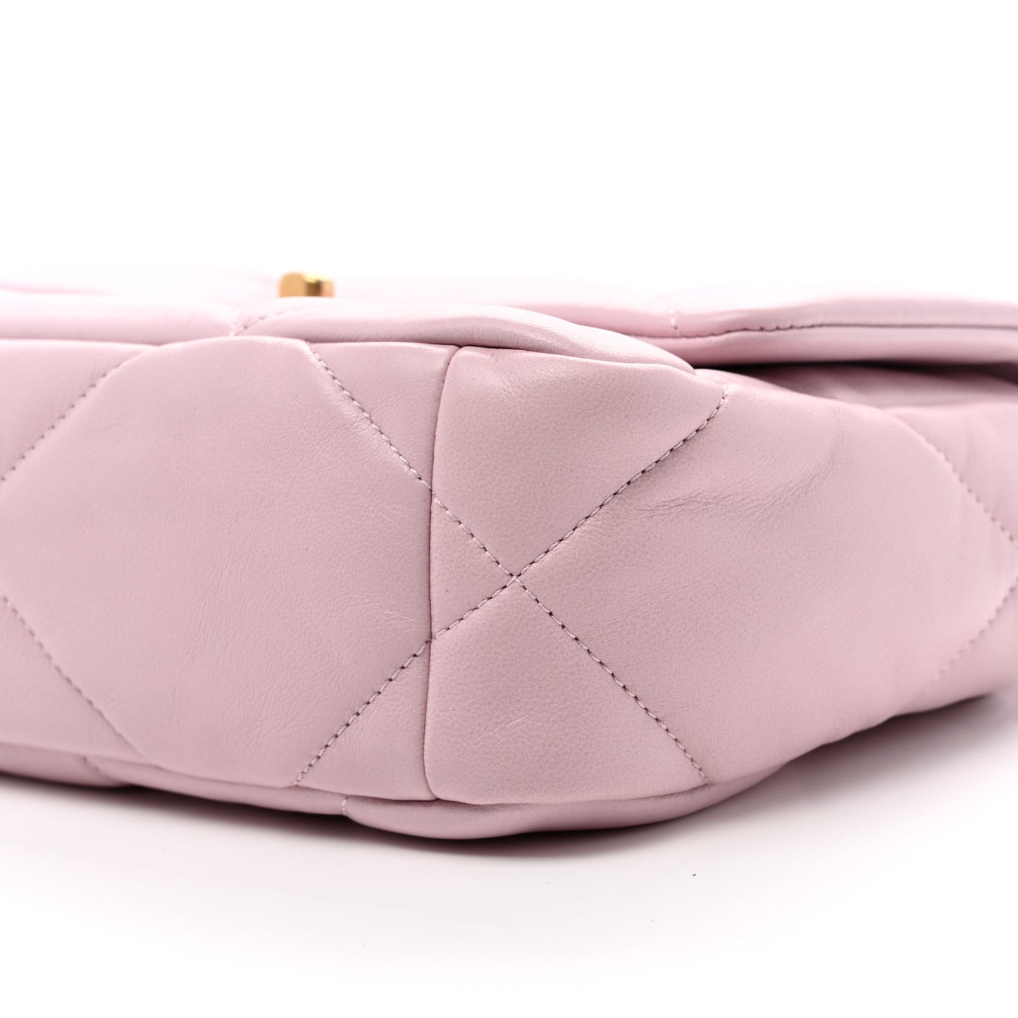 Lambskin Quilted Medium Chanel 19 Flap Light Pink