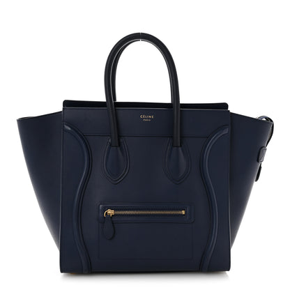 Celine Smooth Calfskin Mini Luggage Ink 1 of 17